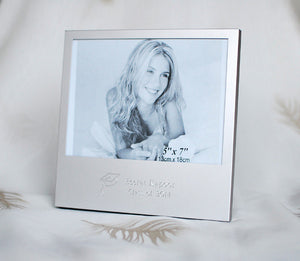 Personalized picture frame 5x7 Photo frame with text and Logo Engraving - 5x7 picture frame