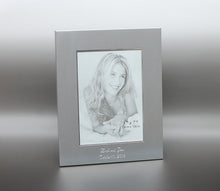Personalized 5x7 photo frame with wide border - Custom Engraved with text