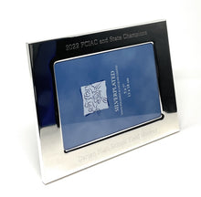 Silver plated 5x7 frame engraved as a team championship gift