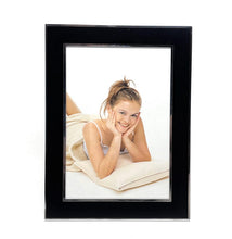 Engraved photo frame in a paper gift box