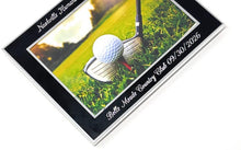 Personalized black and silver frame with engraved message