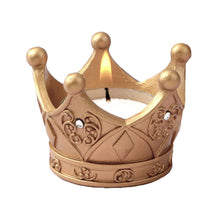 Royal gold Crown tea light candle favor