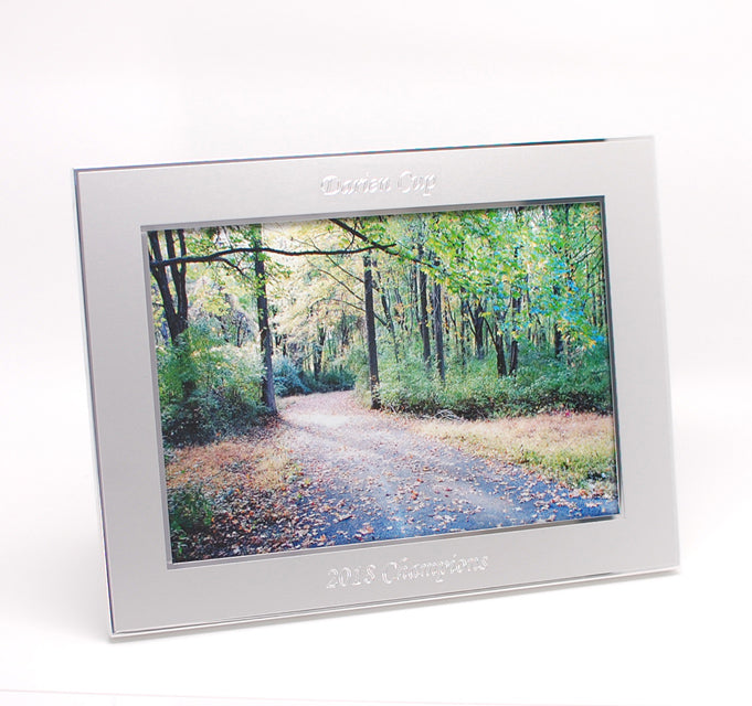 Personalized photo frame 5x7 -  Engraved with 2 lines of text