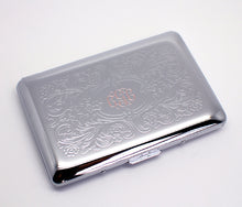 Personalized Business Card Case with Pen Gift Set Engraved with Name and Monogram