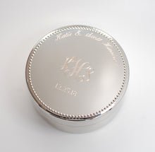 Personalized Jewelry Box with Monogram - Engraved with Name and Date