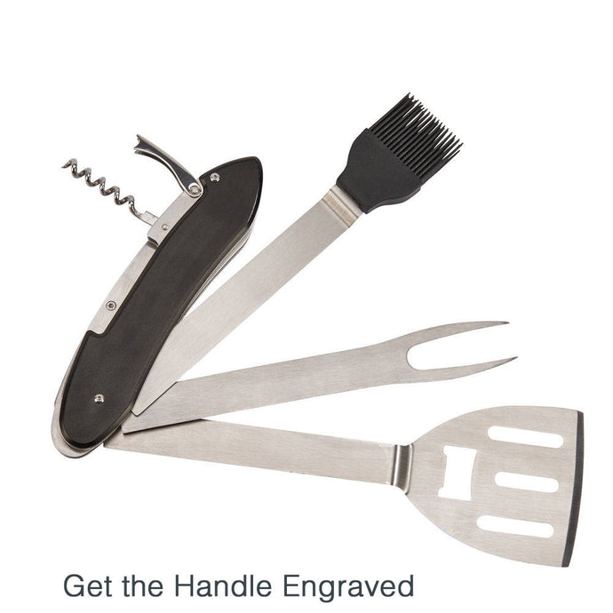 Personalized BBQ and multi tool Set with Gift Box. Get it Engraved with Name