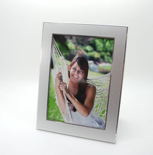 Personalized 5x7 picture frame  -  Engraved photo frame - Silver picture frame with engraving