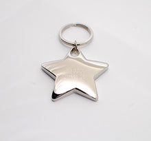Personalized key chain - Engraved key chain - Star key chain