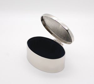 Personalized oval jewelry box - Engraved with name - Modern design