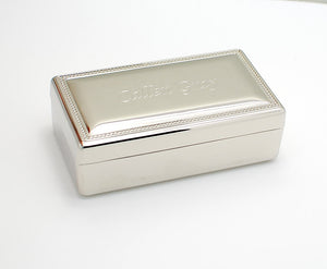 Personalized rectangle jewelry box Engraved with Name Date or Monogram