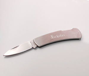 Engraved pocket knife - Personalized gift for men - Christmas stocking stuffer for men