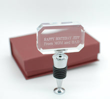 Personalized Wine Stopper Engraved for wedding favors, anniversary, groomsmen gift